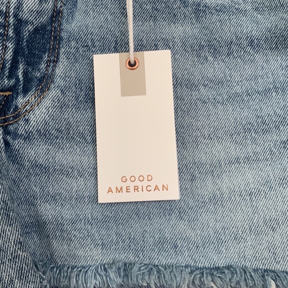 NWT Good American Indigo 108 Jean Short Denim Short 2 | 26 - Picture 4 of 9